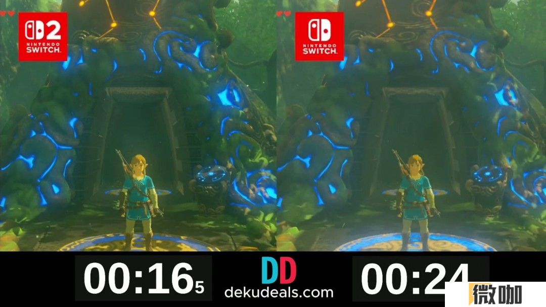 图片[1]-任天堂发布《塞尔达传说：旷野之息》Switch 2与Switch画质对比视频：升级包值得购买吗？-咸鱼单机官网