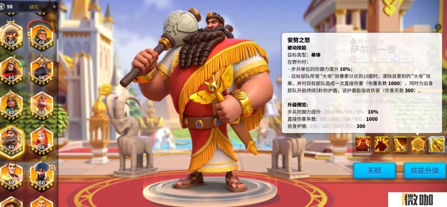 万国觉醒萨尔贡一世值得培养吗